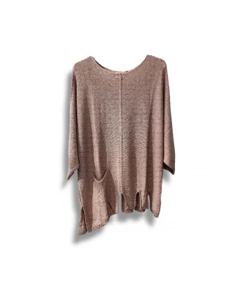 Kadın Oversize Merserize Triko Bluz | Salaş Tunik | 38-52 Beden Uyumlu