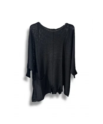 Kadın Oversize Merserize Triko Bluz | Salaş Tunik | 38-52 Beden Uyumlu