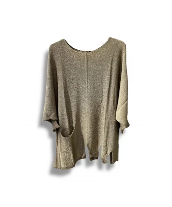 Kadın Oversize Merserize Triko Bluz | Salaş Tunik | 38-52 Beden Uyumlu