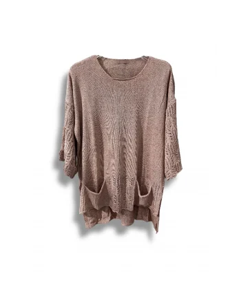 Merserize Oversize Triko Bluz – Standart Beden (38-48 Uyumlu) – Şık ve Rahat Tasarım