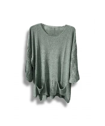 Merserize Oversize Triko Bluz – Standart Beden (38-48 Uyumlu) – Şık ve Rahat Tasarım