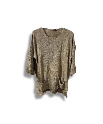Merserize Oversize Triko Bluz – Standart Beden (38-48 Uyumlu) – Şık ve Rahat Tasarım