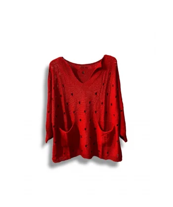 Kadın Merserize Oversize Triko Bluz – Standart Beden (38-48 Uyumlu) – Şık ve Rahat Yazlık Kazak