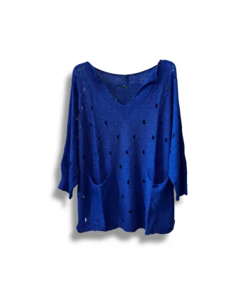 Kadın Merserize Oversize Triko Bluz – Standart Beden (38-48 Uyumlu) – Şık ve Rahat Yazlık Kazak