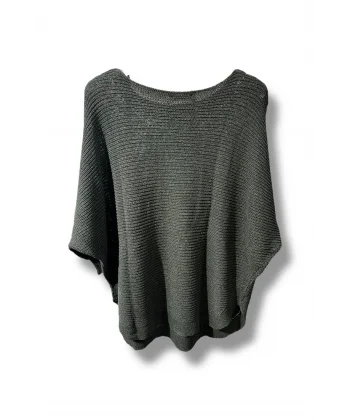 Kadın Merserize Triko Bluz Oversize Salaş Kalıp 38-52 Beden Uyumlu-Haki