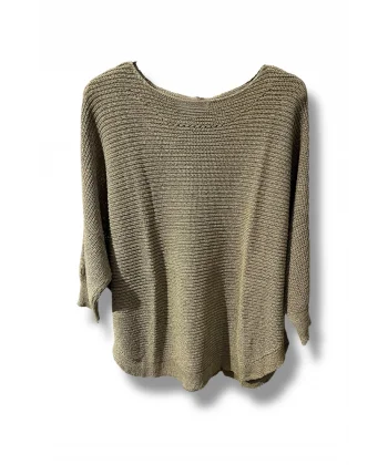 Kadın Merserize Triko Bluz Oversize Salaş Kalıp 38-52 Beden Uyumlu-Vizon