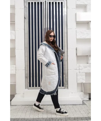 Kadın Oversize Kapüşonlu Şişme Mont | Standart Beden (38-46) Uyumlu | Rahat ve Şık Tasarım