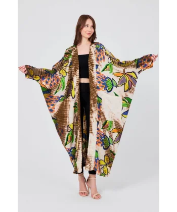 Keten kap desenli kaftan