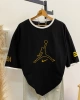 Logo detay oversize t-shirt