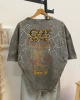 Yıkamalı kumaş sırt baskı t-shirt