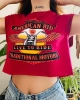 Baskılı crop tshirt