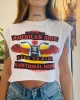 Baskılı crop tshirt