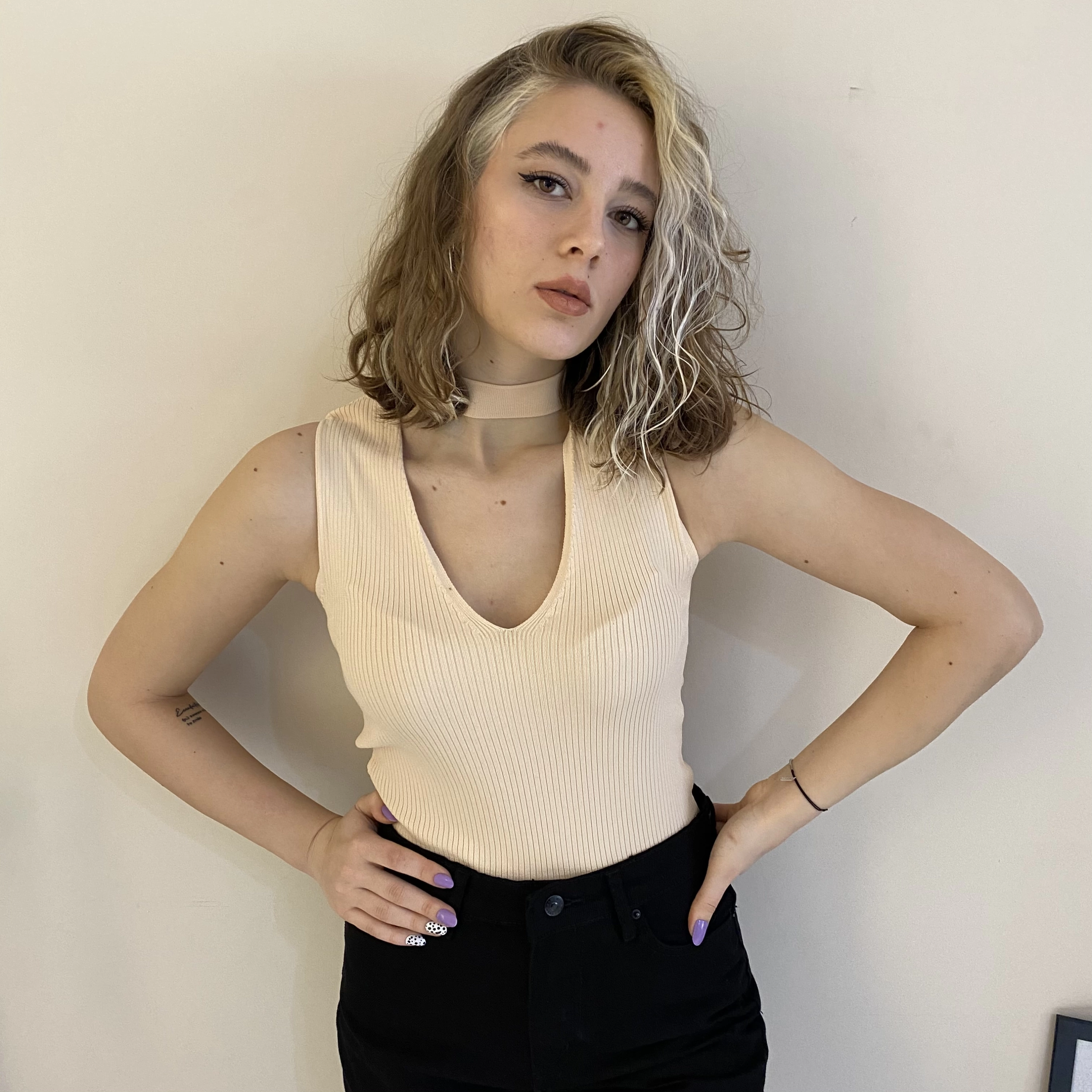 Choker yaka crop
