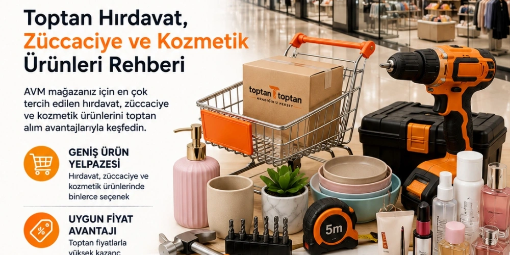 AVM Milyoncular İçin Toptan Hırdavat, Züccaciye ve Kozmetik Ürünleri Rehberi