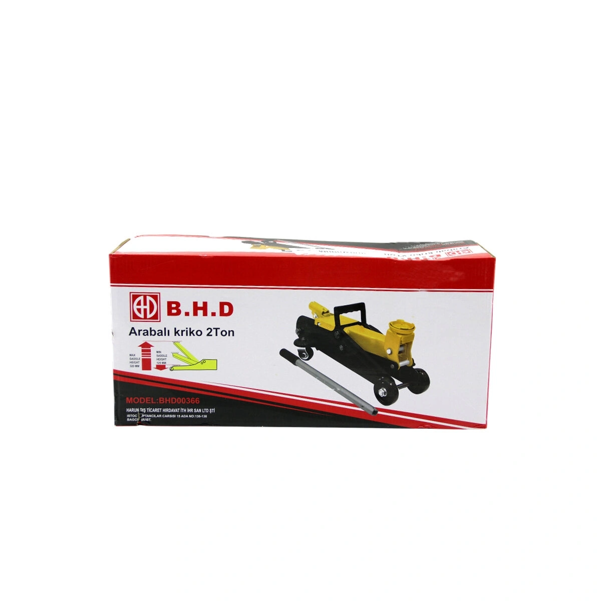 4199 ( 2 TON & ARABALI - TEKERLİ - TİMSAH ) KRİKO (MİN.YÜKSEKLİK: 125MM & MAX.YÜKSEKLİK: 300MM)*4
