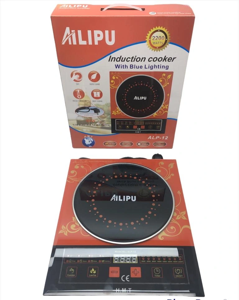AİLIPU ALP-12 (2600W) (DİJİTAL) TEKLİ ELEKTRİKLİ (ULTRA FONKSİYON) OCAK (KIZILÖTESİ PİŞİRİCİ) (ZAMANLAYICI ) (31.3X38.5X7CM)*6