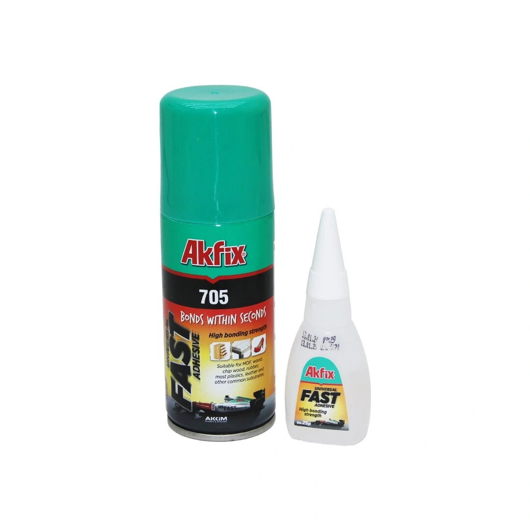 AKFİX-705 AK-3003 GA-055 ( 100ML+25GR=BRÜT ) HIZLI YAPIŞTIRICI (MDF-AHŞAP-METAL-MERMER-GRANİT-DERİ-KAUÇUK-PLASTİK-DOĞAL TAŞ)*48