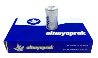 ALTINYAPRAK ( 12PCS ) ( BEYAZ ) ( 100 MT ) DİKİŞ İPLİK*240