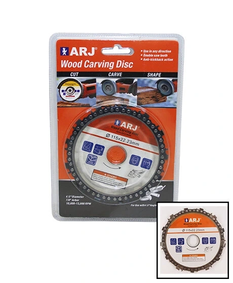 EMKA-244 WOOD CARVİNG DİSC ( 115X22MM ) ( ZİNCİRLİ ) ( AHŞAP ) TESTERE ( DİSK )*200