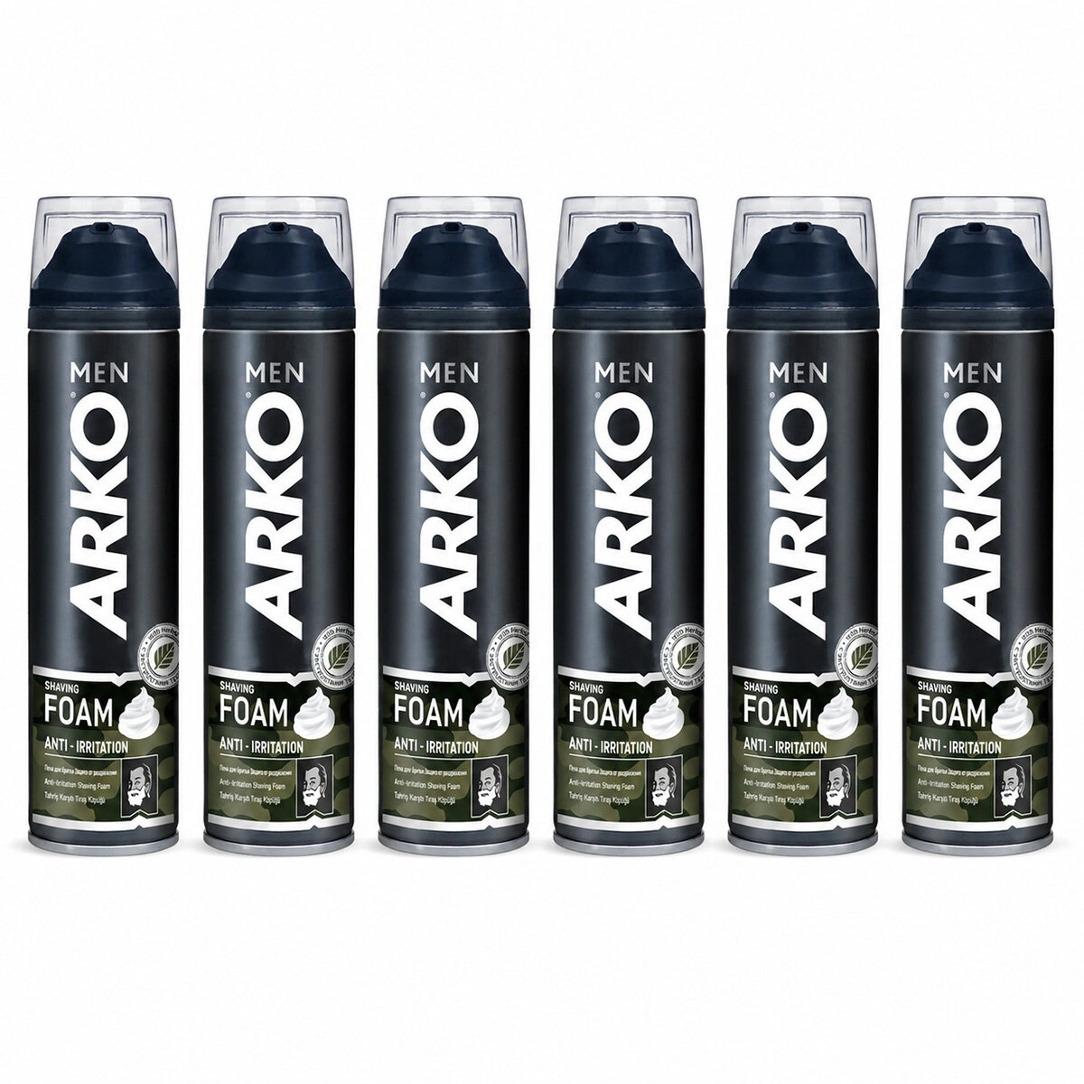 ARKO MEN ( ANTI-IRRITATION ) TRAŞ KÖPÜK ( TAHRİŞ KARŞITI & 200ML )*6X4