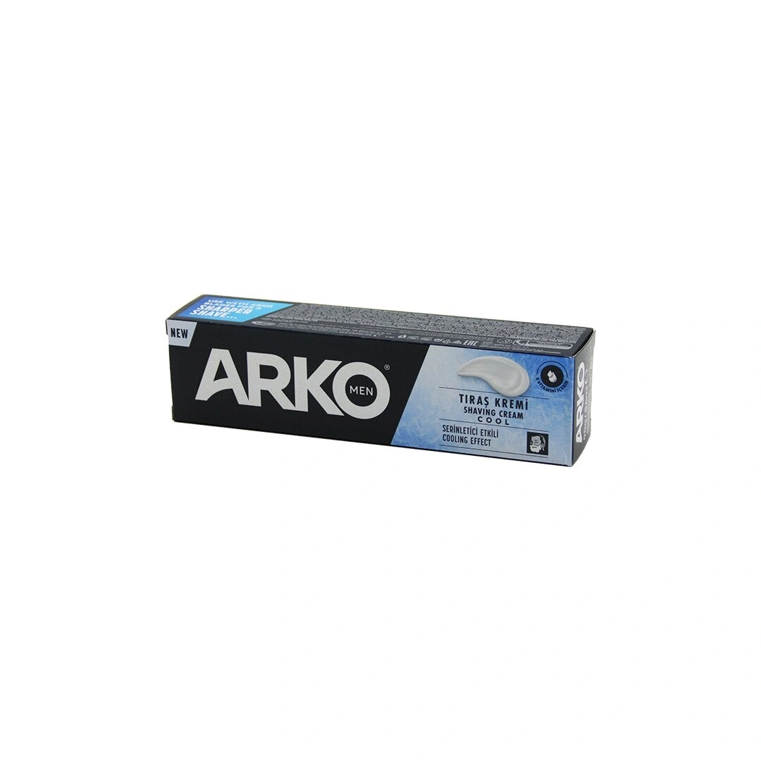 ARKO MEN ( COOL ) ( MAVİ ) ( SERİNLETİCİ  ETKİLİ ) TRAŞ ( KREMİ ) ( 90GR / 86ML )*12X6