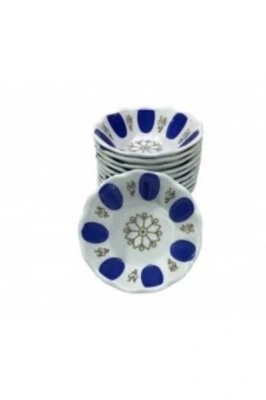 ASLAN-140M ( MAVİ BEYAZ ) ( MELAMİN ) ÇAY TABAK*25X20