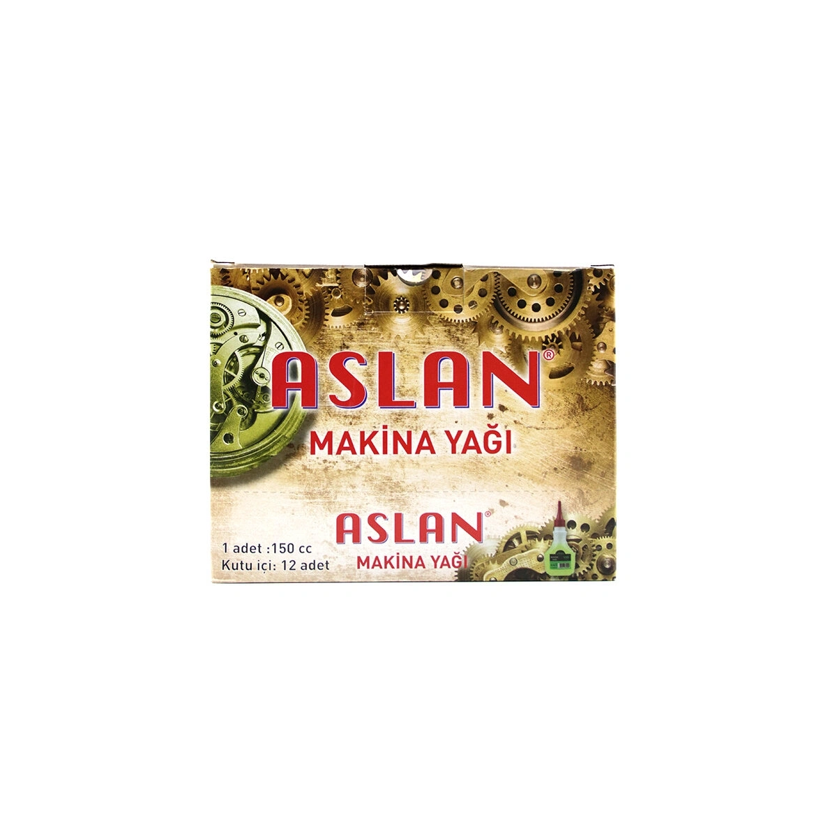 ASLAN MAKİNE YAĞI ( 150CC )*12X12