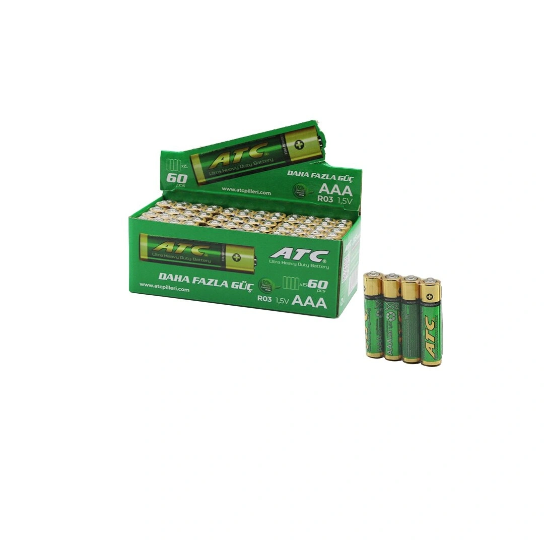 ATC R03 İNCE PİL (AAA) ( 60PCS )*1X20