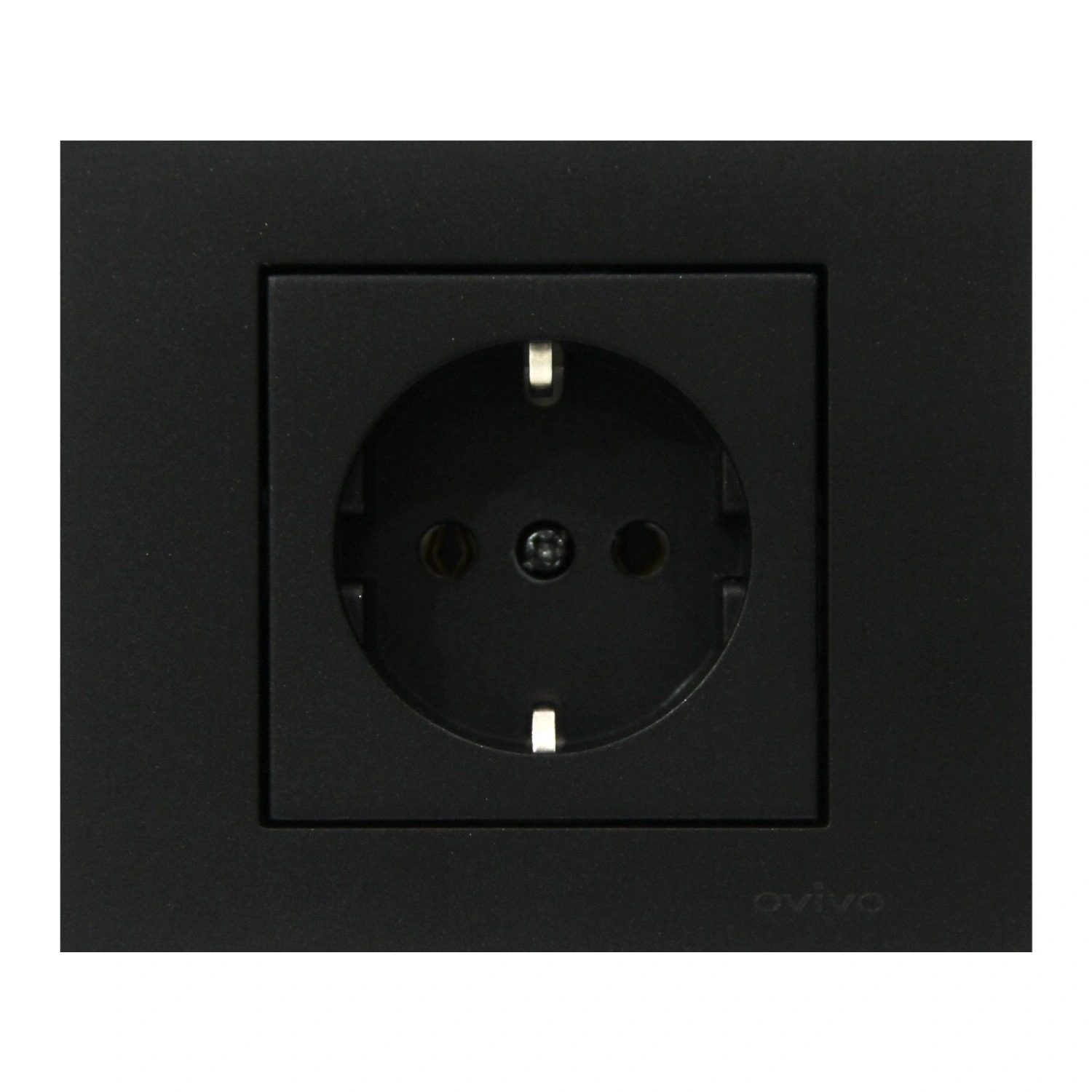 ATOM ( SİYAH ) TOPRAKLI PRİZ*12X10