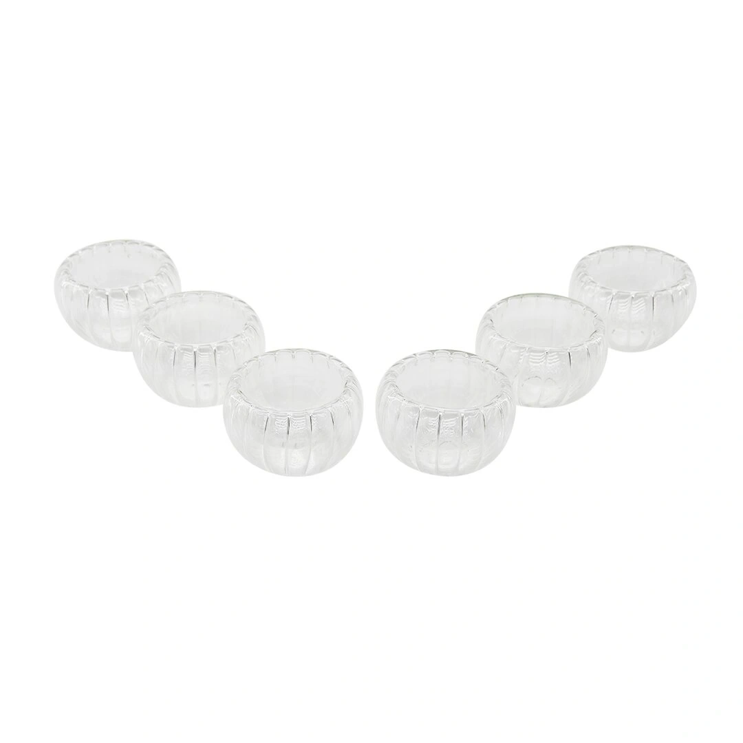 BAROTTİ DMR-8167 ( 6PCS ) ( CAM ) LOKUMLUK & SOSLUK ( ÇİZGİLİ DESEN ) ( ÇİFT CİDARLI ) ( 50 ML )*30