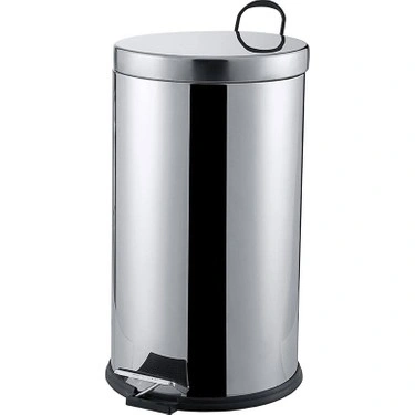 BERAY BRY-0346 NO-16 ( 16LT ) ( KROM METAL ) ( PEDALLI ) ÇÖP KOVASI ( ÇAP: 24.5CM & Y: 42.5CM ) ( BRKT-922500 )*4
