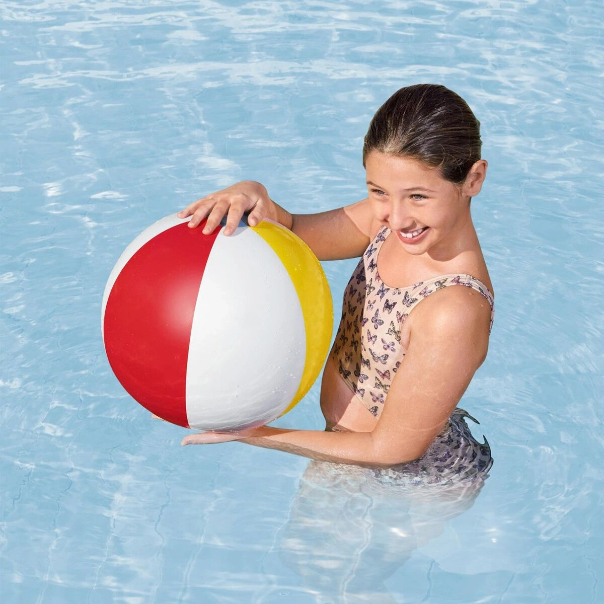 BESTWAY-31021 DİLİMLİ PLAJ & DEBİZ TOP ŞİŞME ( 51CM ) ( +2YAŞ )*36=K