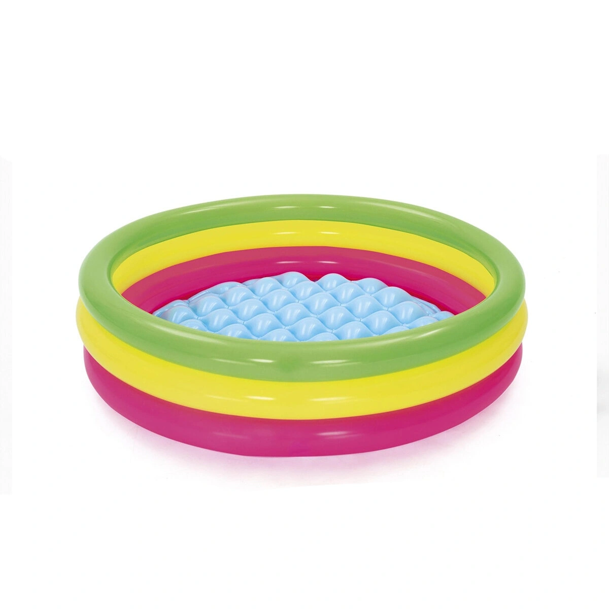 BESTWAY-51104 ( 3 HALKA ) ( 62LT ) YUVARLAK RENKLİ ŞİŞME HAVUZ ( 1.02MX25CM & 40X10 )*8=K