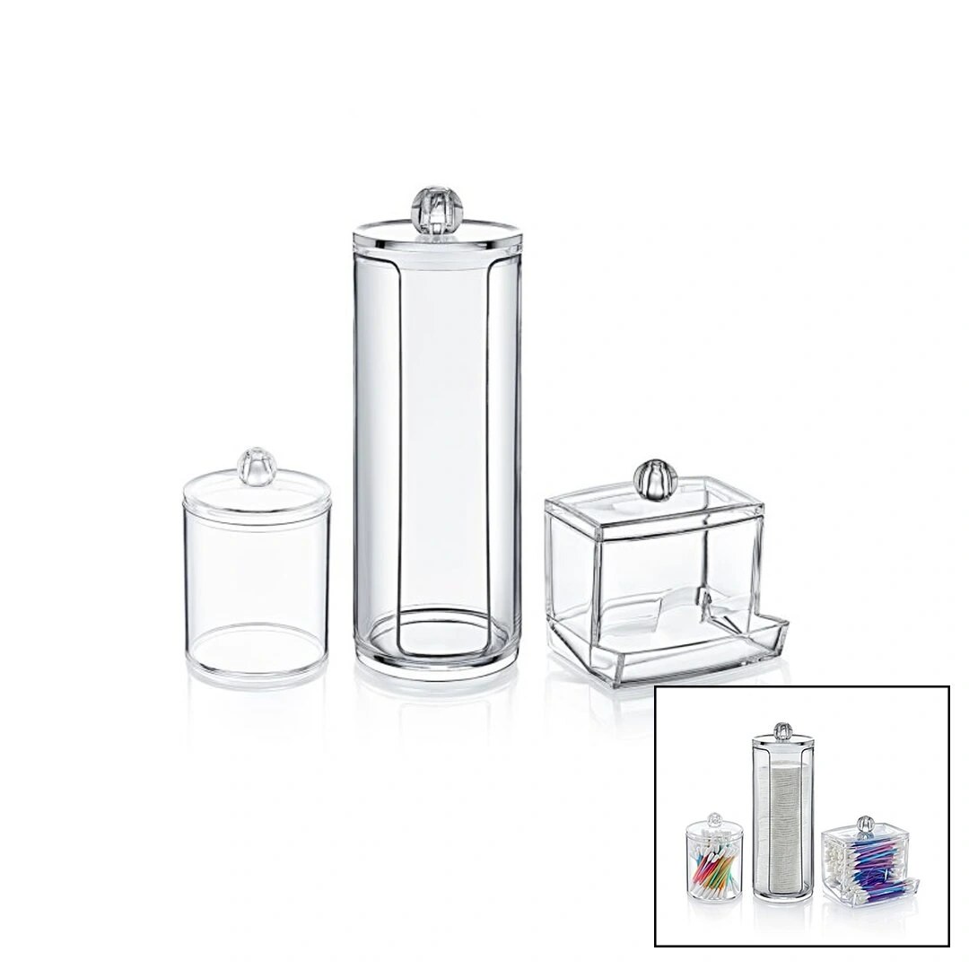 BLACKSTONE KRC-011 (3PCS) (DİSK) MAKYAJ ORGANİZER SETİ (MİKA KRİSTAL PLS.) (KULAK ÇUBUK PAMUKLU & MAKYAJ PAMUK & MENDİL)*24