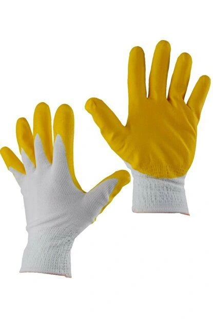 BY ELİ ( SOFT ) ( SARI ) POŞETLİ İŞÇİ ELDİVENİ ( NO-10XL )*12X50