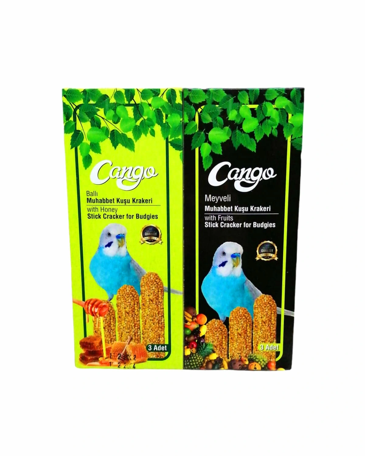 CANGA ŞANSLI MEYVELİ & BALLI KRAKER MUHABBET KUŞU YEMİ ( PET SHOP )*12X5