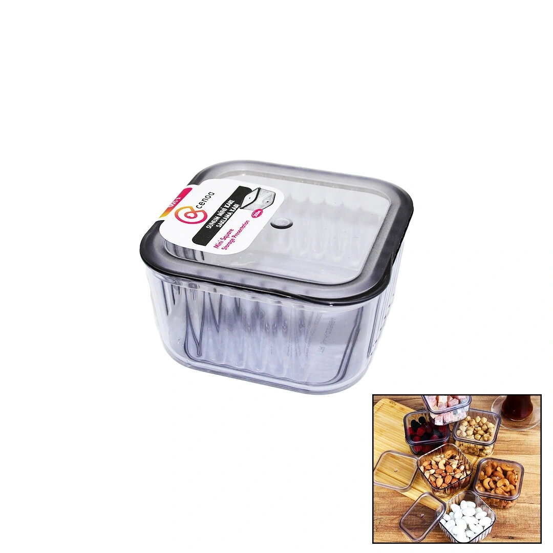 CENOA F-350 ( 300ML ) ( KARE ) SUNUM MİNİ SAKLAMA KABI MİKA KRİSTAL*42=K