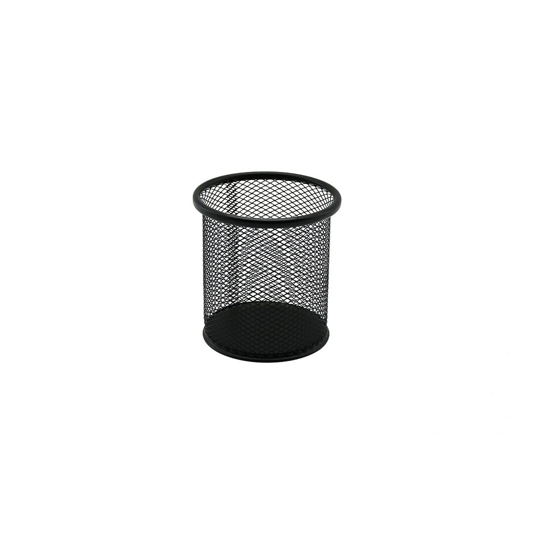 ÇETSA KOD-802-B 1173 ( SİYAH METAL ) KALEMLİK ( ÇAP=9 X YÜKSEKLİK=10CM)*12X8