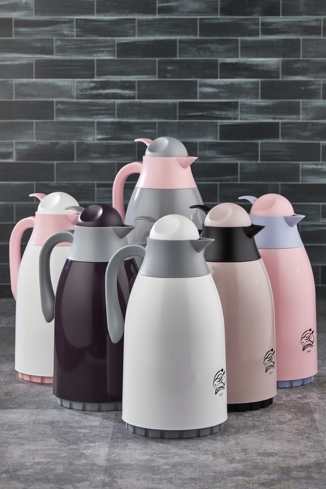 COOKER CKR-2018 ( 1.3LT ) ( RENKLİ ) ( CAM ) TERMOS*12