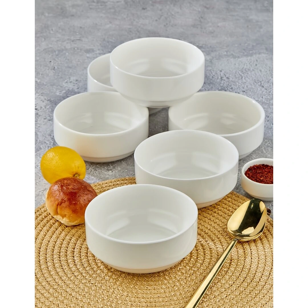 COOKER CKR-4000 ( 6PCS ) ( DÜZ ) JOKER PORSELEN KASE YUVARLAK ( 12CM )*12=K