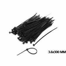 DMAX DMX-4302 ( SİYAH ) ( 3.6X300MM ) ( PLASTİK ) CIRT KELEPÇE ( 100PCS ) ( KENDİNDEN KİLİTLEMELİ )*150