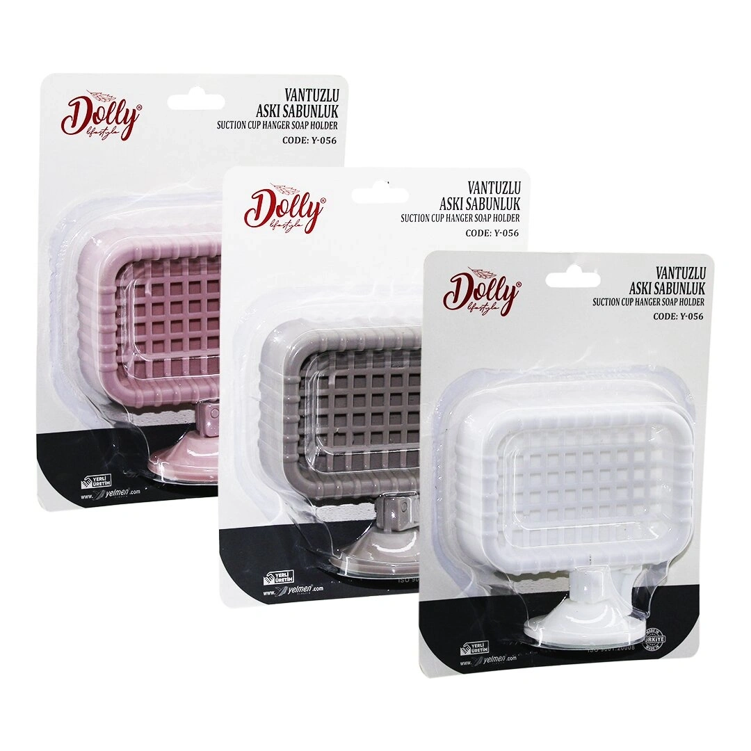 DOLLY Y-056 LÜKS VANTUZLU KATI SABUNLUK ( DİKDÖRTGEN & IZGARALI )*36