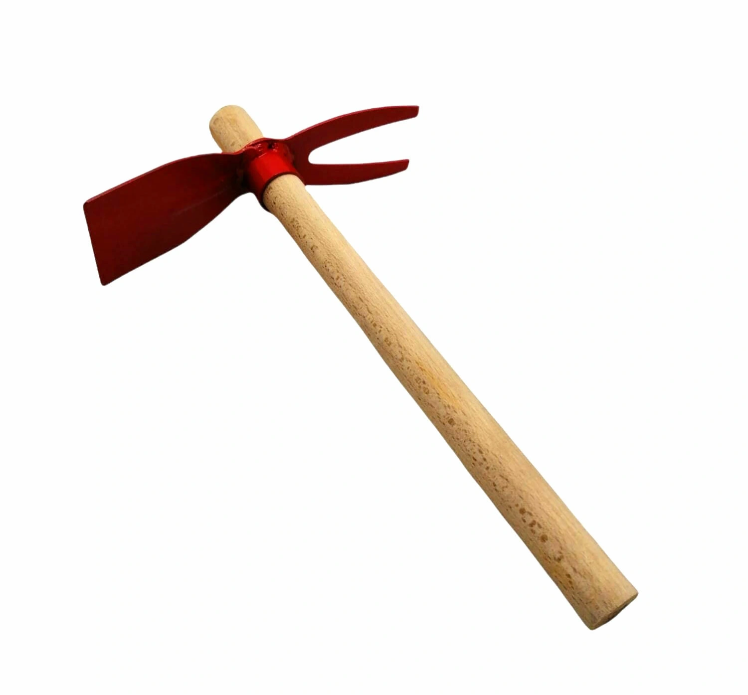 İBİCO K13-056 YNR-085 ( 2İN1 )=( GENİŞ AĞIZLI=7X10.5CM & ÇATALLI=6X10CM ) ( METAL ) ÇAPA ( AHŞAP SAPLI=45CM )*24