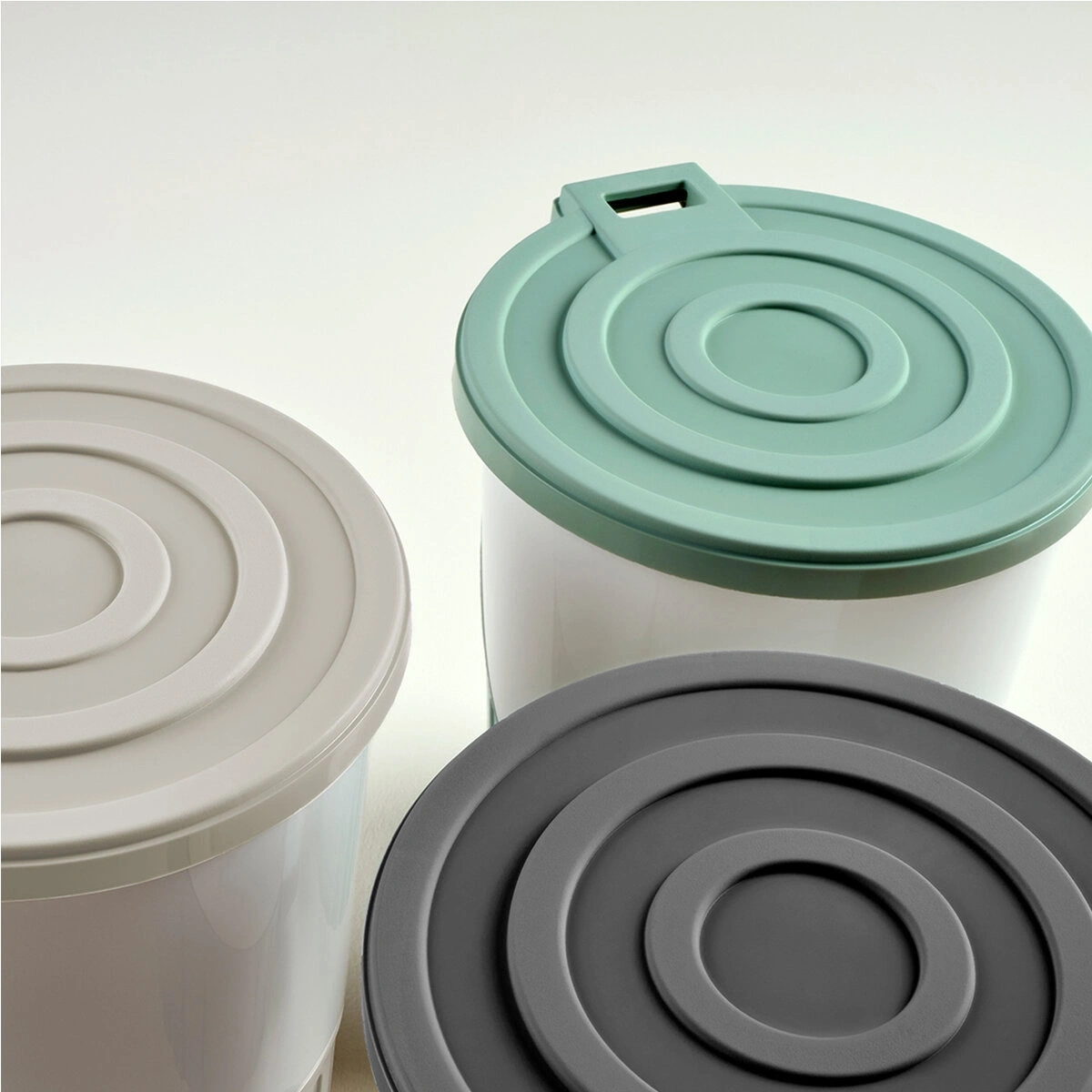 DÜNYA-01070-867 ( YEŞİL ) PASTEL- ( LÜX ) ( 14LT ) ( PEDALLI ) ÇÖP KOVASI PLASTİK ( 315X285X335MM )*6=K