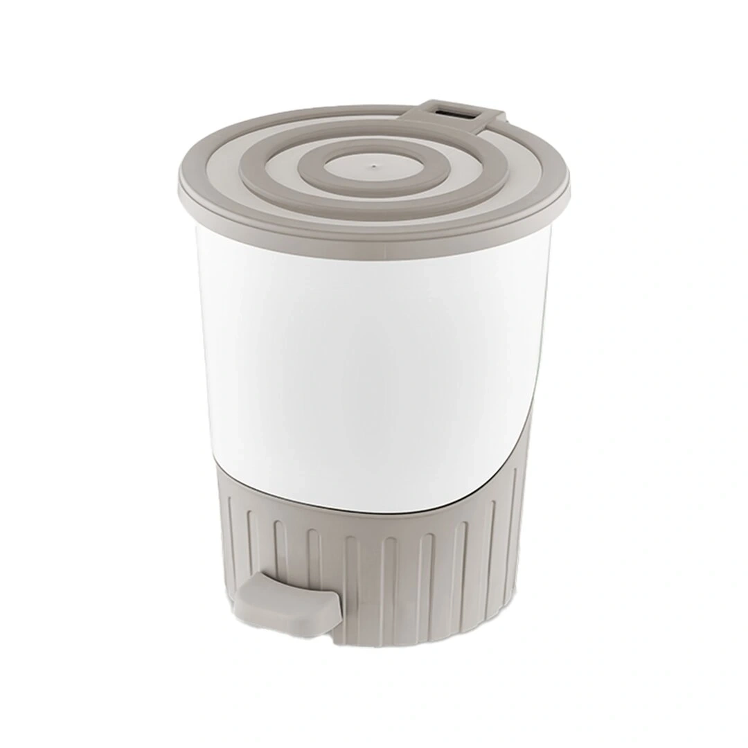 DÜNYA-01071-407 ( KUM BEJİ ) PASTEL ( LÜX ) ( 26LT ) ( PEDALLI ) ÇÖP KOVASI PLASTİK ( 380X343X398MM )*4=K