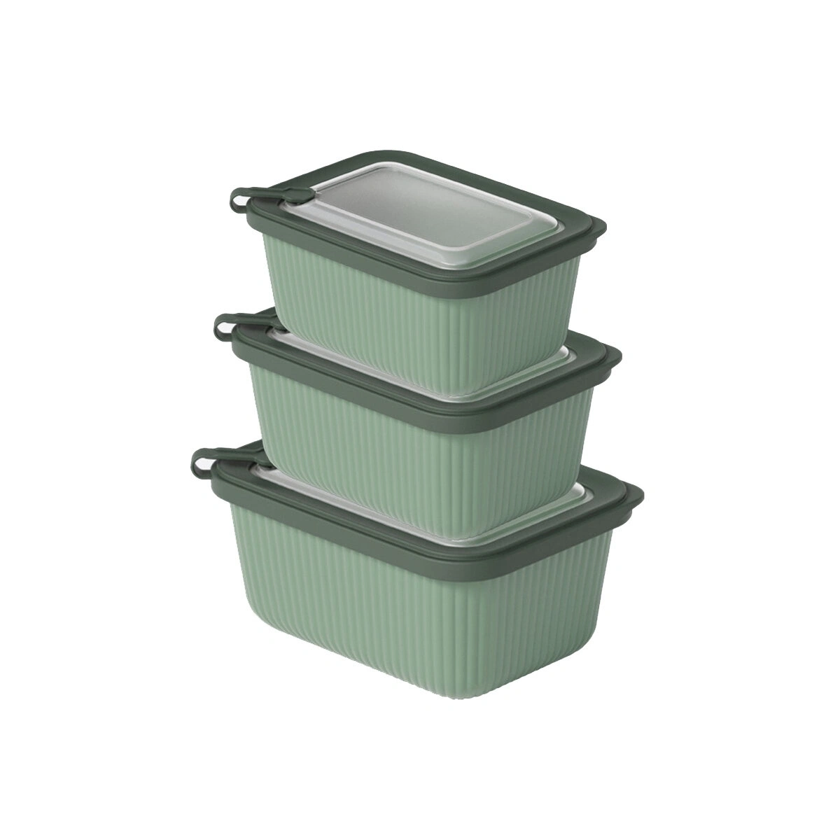 DÜNYA-30946-999 MİKRO LİNE ( 3PCS = 600-1100-1800ML ) ( DİKDÖRTGEN ) PLASTİK SAKLAMA KABI SET ( MİKRODALGA KULLANILABİLİR )*12=K