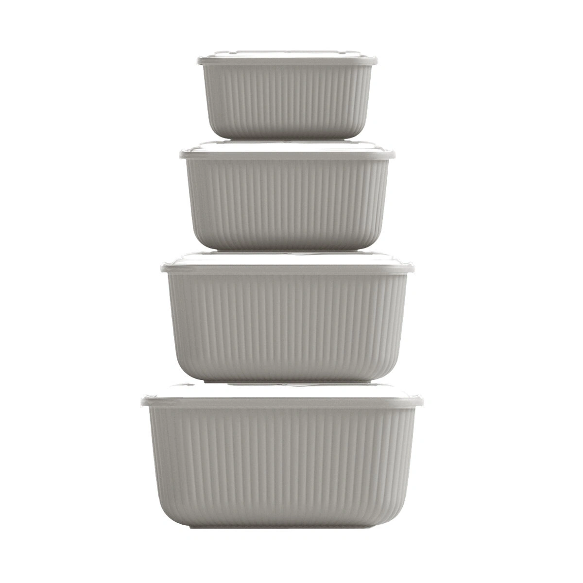 DÜNYA-30950-999 ( DİKDÖRTGEN ) ( 3PCS= 600-1100-1800-3000ML ) SIZDIRMAZ SAKLAMA KABI & KUTUSU SET (RENKLİ & ŞEFFAF PLS.KAP)*12=K