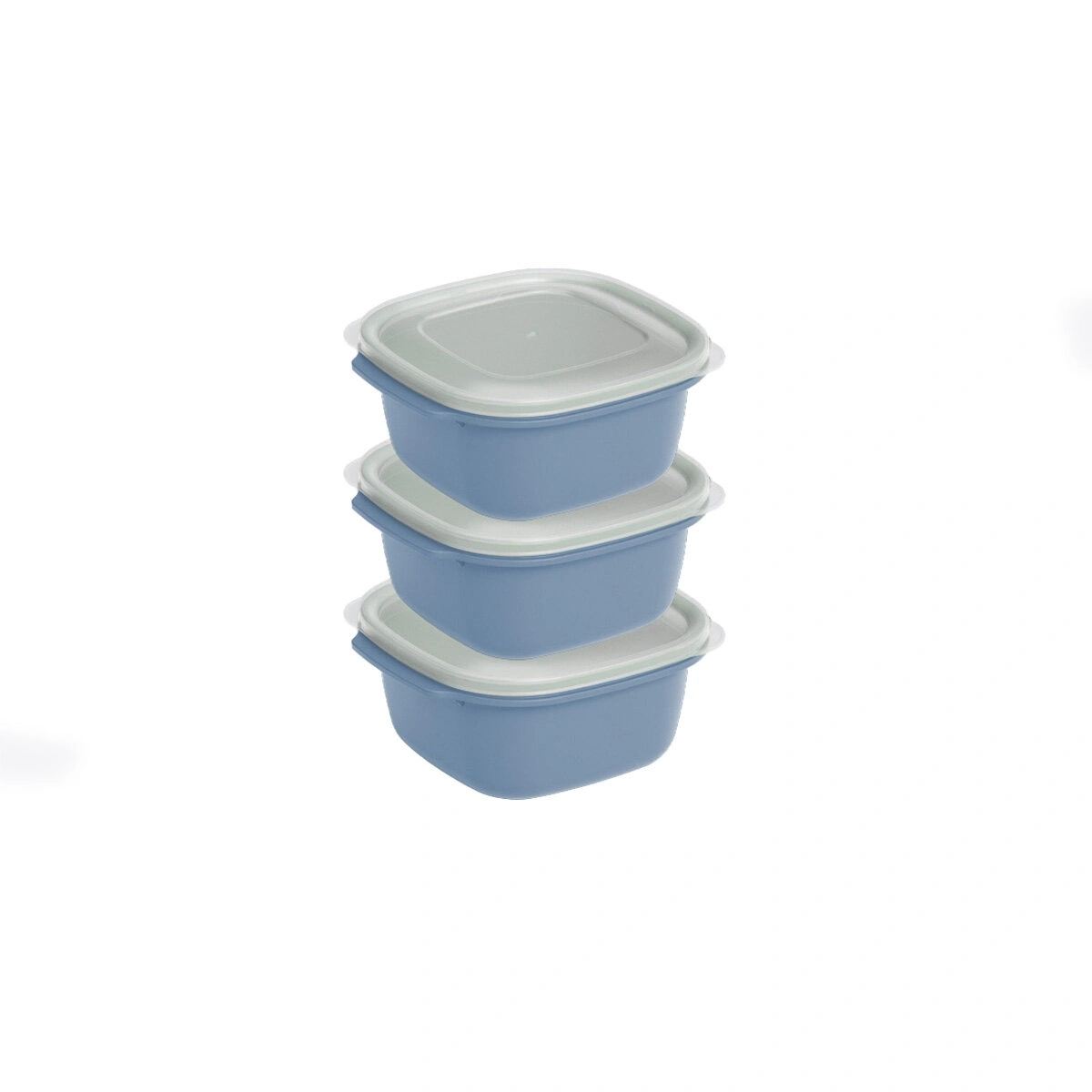 DÜNYA DP-31271-999 ( KARE ) ( 3PCS = 550ML ) EASY KEEP SAKLAMA KABI ( RENKLİ PLASTİK & ŞEFFAF KAPAK )*12=K