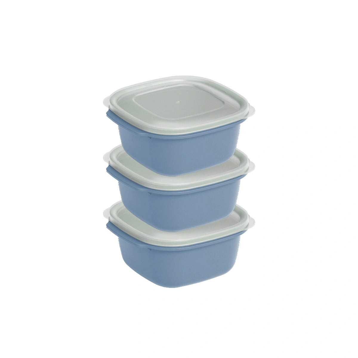 DÜNYA DP-31272-999 ( KARE ) ( 3PCS = 1000ML ) EASY KEEP SAKLAMA KABI ( RENKLİ PLASTİK & ŞEFFAF KAPAK )*12=K
