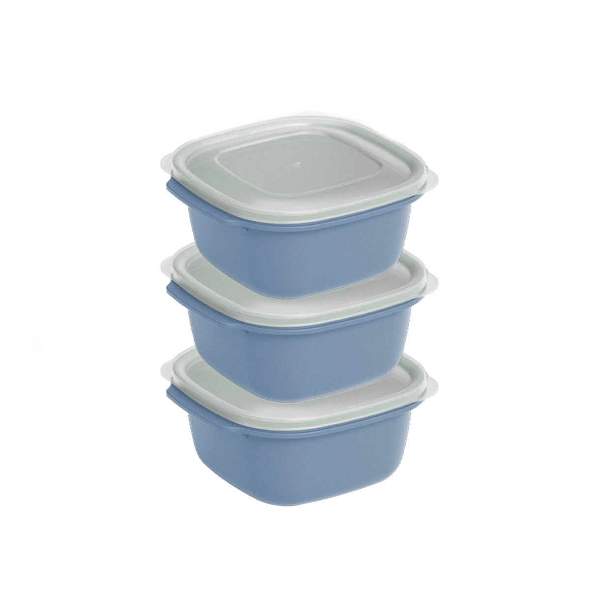 DÜNYA DP-31273-999 ( KARE ) ( 3PCS = 2200ML ) EASY KEEP SAKLAMA KABI ( RENKLİ PLASTİK & ŞEFFAF KAPAK )*12=K
